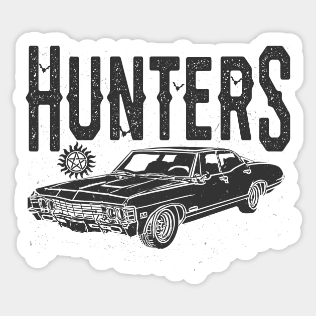 Sam and Dean Winchester Hunters Inc Sticker by winchestermerch